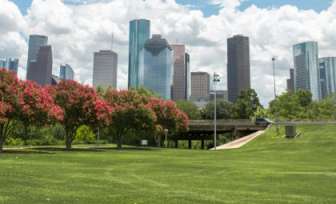 Een park in Houston